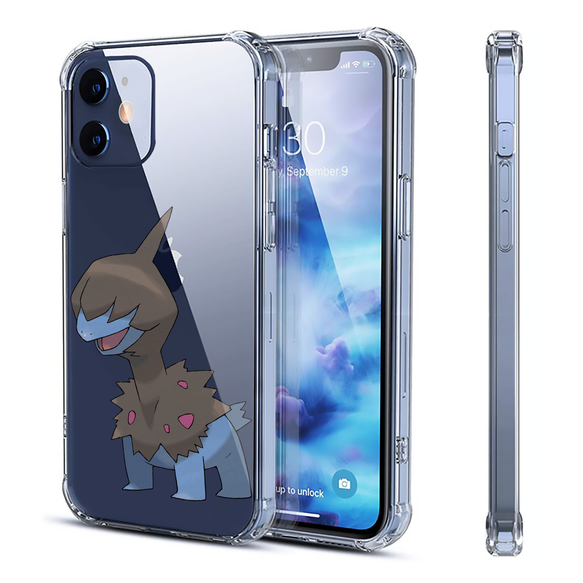 （画像用） ポケットモンスター Pokémon 【iPhone 12シリーズ対応】透明スマホケース（クリアソフトケース）